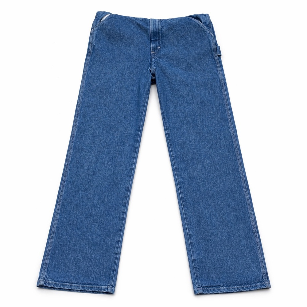 Pointer Brand Vintage USA Carpenter Cargo Denim Overalls Bibs Men’s 34 x 32 - Picture 3 of 11